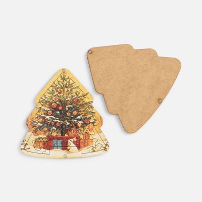 Пазл фигурный «Елочка»-4