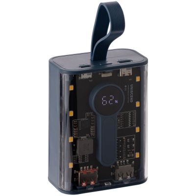 Аккумулятор с быстрой зарядкой Trellis Quick 10000 мАч, синий-0