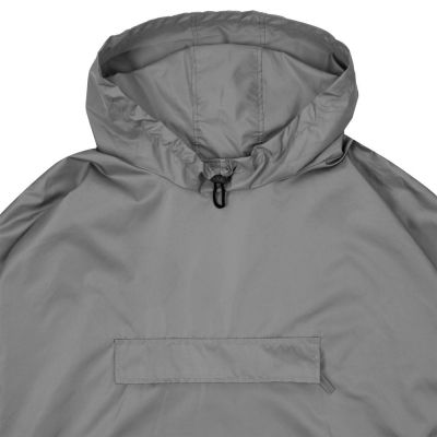 Дождевик-анорак Hard Work, укороченный, серый, единый размер-2