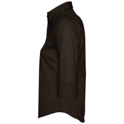 Рубашка женская с рукавом 3/4 Effect 140, темно-коричневая-2