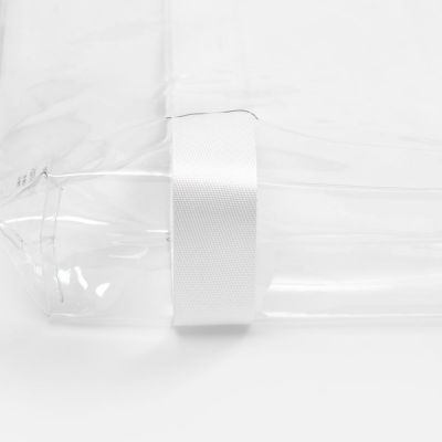 Шопер Clear Fest, ver.2, прозрачный с белыми ручками-4