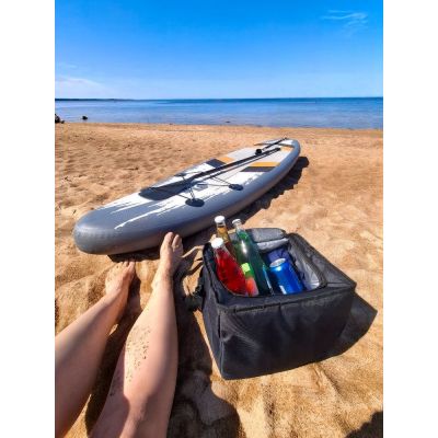 Органайзер в багажник с сумкой-холодильником Arranger, черный с серым-11