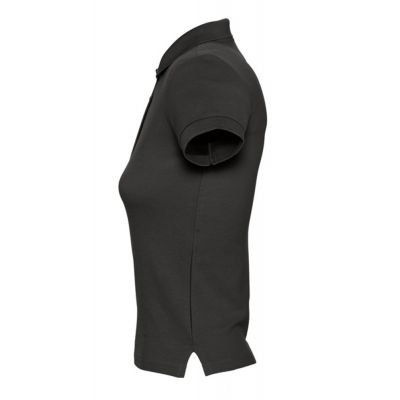 Рубашка поло женская People 210, черная-2