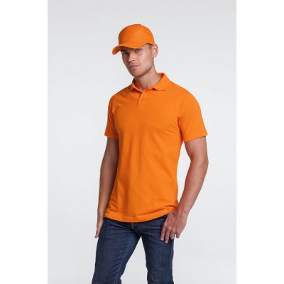 Рубашка поло мужская Virma Light, оранжевая-4