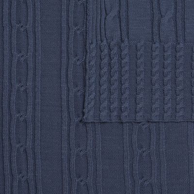 Плед Remitti, серо-синий (сланец)-2