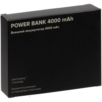 Внешний аккумулятор Easy Trick, 4000 мАч, черный-5