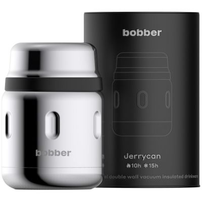 Термос для еды Jerrycan 470, вакуумный, стальной зеркальный-1