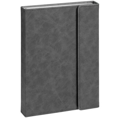 Ежедневник Flap на заказ, недатированный, серый-1