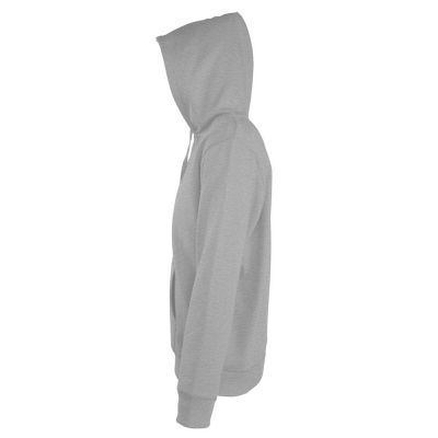 Толстовка мужская на молнии с капюшоном Seven Men, серый меланж-1