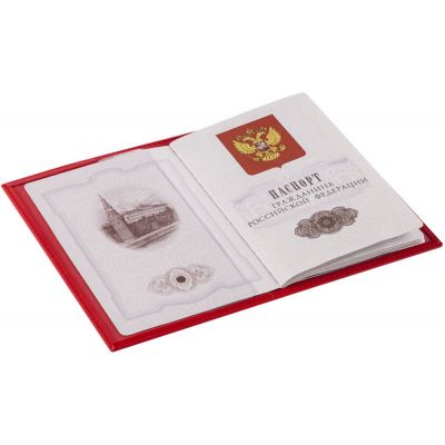 Обложка для паспорта Twill, красная-2