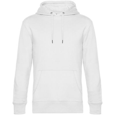 Толстовка с капюшоном унисекс King, белая-0
