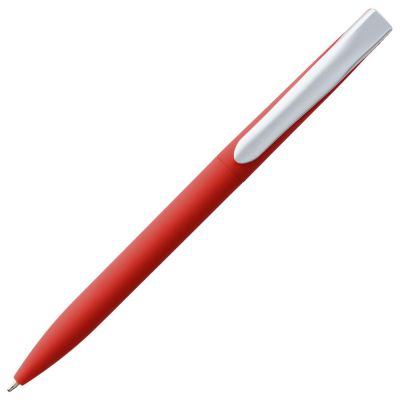 Ручка шариковая Pin Soft Touch, красная-1