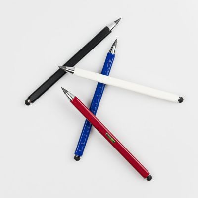 Вечный карандаш Quarta со стилусом и уровнем, синий-7