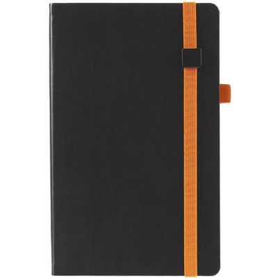 Ежедневник Ton Black, недатированный, черный с оранжевым-1