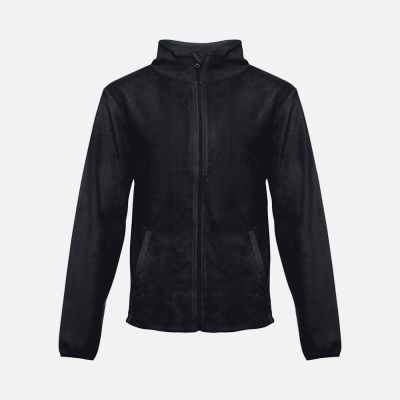 Куртка флисовая мужская Helsinki, черная-0