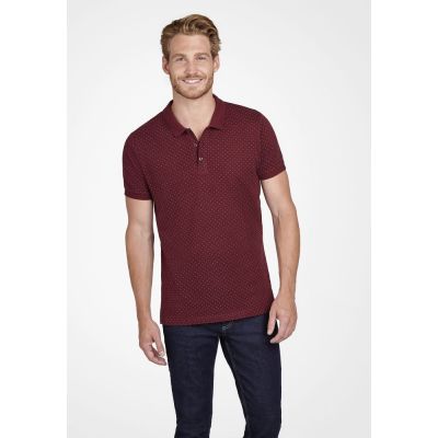 Рубашка поло мужская Brandy Men, темно-серая с белым-4