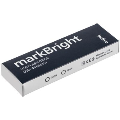 Флешка markBright с белой подсветкой, 16 Гб-6