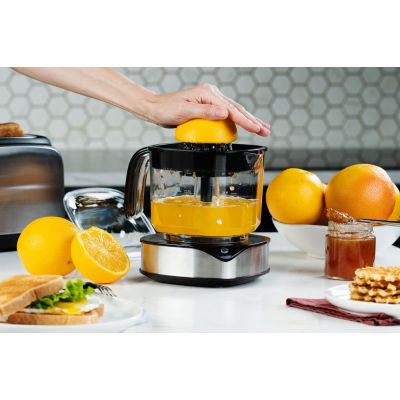 Электрическая соковыжималка для цитрусовых Source Force, серебристо-черная-2
