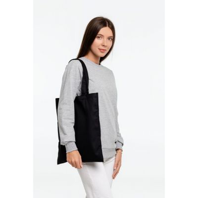 Сумка для покупок с регулируемыми ручками Leta, черная-5