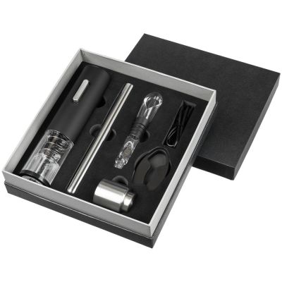 Винный набор Wine Diesel, черный-1