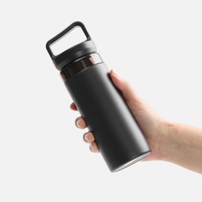 Термостакан Leval с ситечком, черный-2