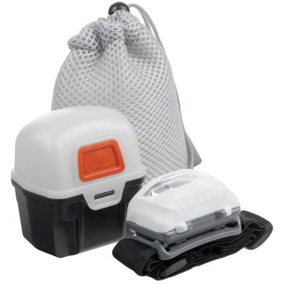 Многофункциональный светодиодный фонарь Klar, серый-0