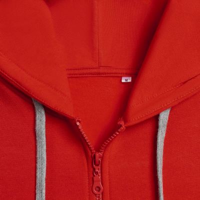 Толстовка с капюшоном на молнии Unit Siverga Heavy, темно-зеленая-4