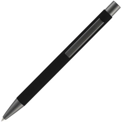 Ручка шариковая Atento Soft Touch, черная-2