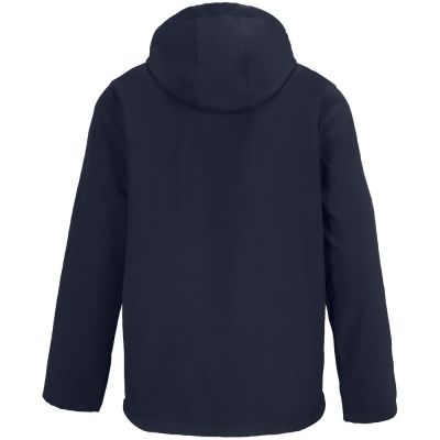 Куртка софтшелл с капюшоном мужская Race Men, темно-синяя-1