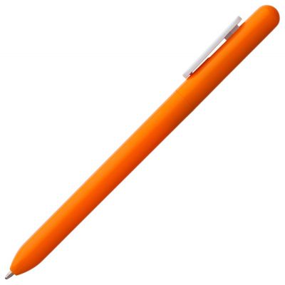 Ручка шариковая Swiper, оранжевая с белым-2