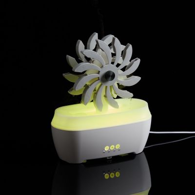 Увлажнитель-ароматизатор Steam Spin, белый с серым-7