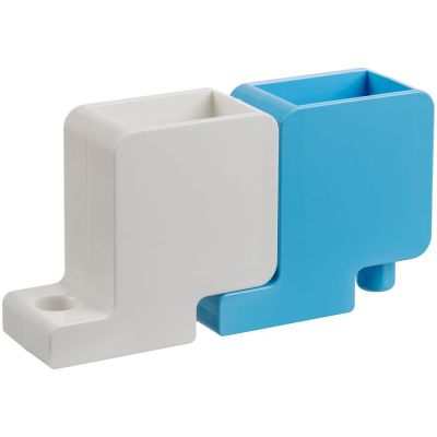 Органайзер с фоторамкой Officelover, белый с голубым-2