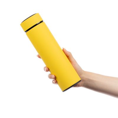 Термос с ситечком Percola, желтый-7