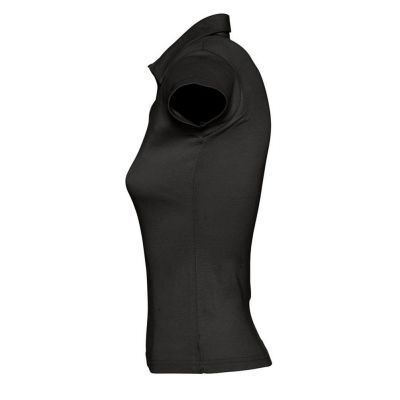 Рубашка поло женская без пуговиц Pretty 220, черная-2