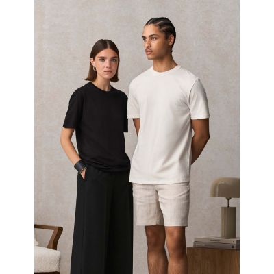 Футболка унисекс Lyam, белая (белоснежная)-6