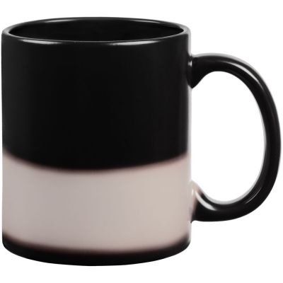 Кружка-хамелеон On Display, матовая, черная-2