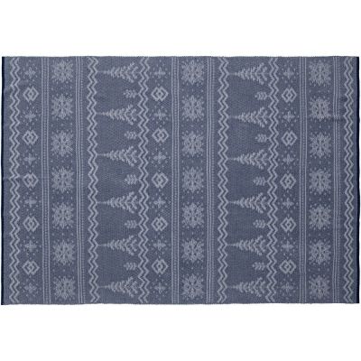 Плед Elnik, синий с молочно-белым-5