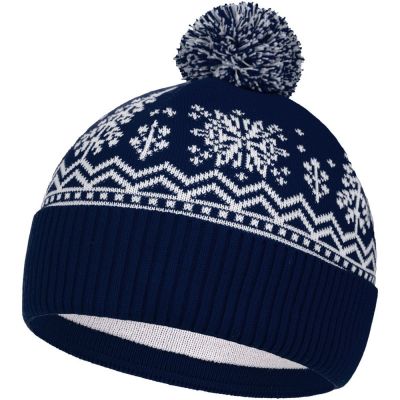 Шапка Elnik, синяя с молочно-белым-0