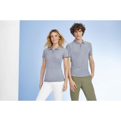 Рубашка поло мужская Paname Men, черный меланж-4