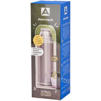 Термос «Арктика Duo 1000», стальной-3