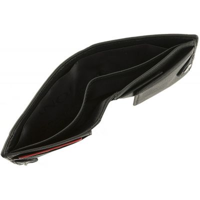 Кошелек Inserto на кнопке, черный-3