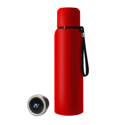 Термос S-travel софт-тач с датчиком температуры 750 мл. (красный)-0