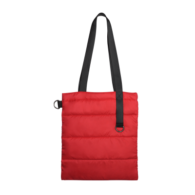 Шоппер Superbag Bubble, стёганый, с магнитной кнопкой (красный с черным)-0