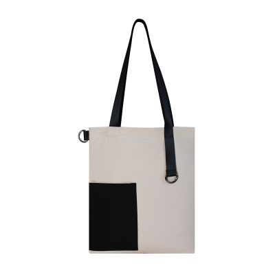 Шоппер Superbag Color (бежевый с чёрным)-0