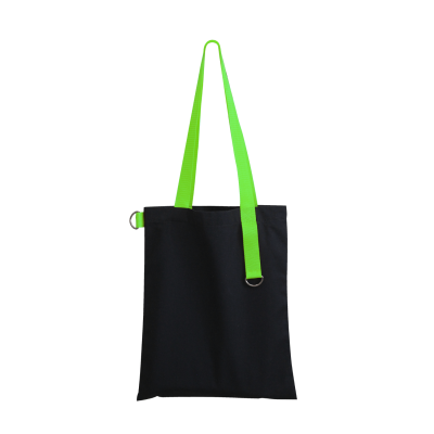 Шоппер Superbag black (чёрный с салатовым)-0