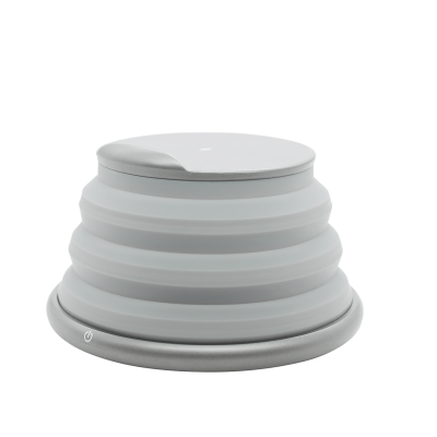 Беспроводное зарядное устройство Atomic с LED подсветкой (серый)-0