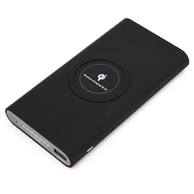 Внешний аккумулятор Big Bank с беспроводной зарядкой, 6000 мАч (черный)-0