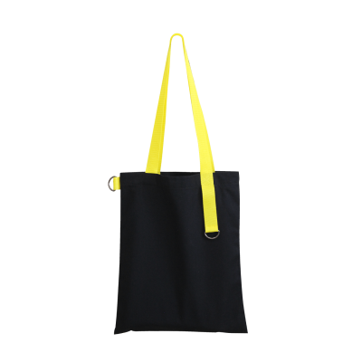 Шоппер Superbag black (чёрный с жёлтым)-0