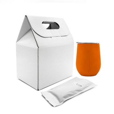 Набор Coffee Box c кофером софт-тач CO12s (оранжевый)-0