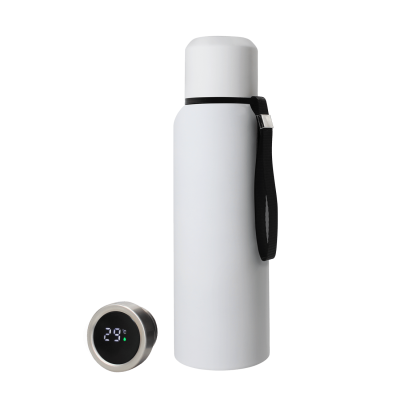 Термос S-travel New софт-тач с датчиком температуры 750 мл (белый)-0